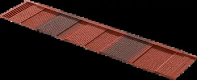 Metrotile Shingle: Red Brown