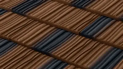 Metrotile Woodshake: Walnut