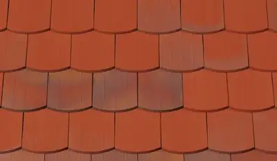 Creaton Kera-Biber Sächsische 15,5×38: Вугільний випал, синьо-строкатий