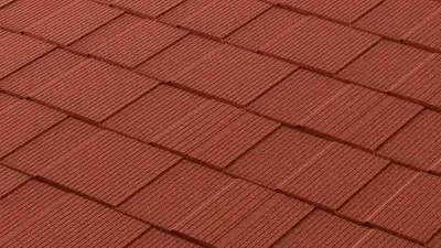 Metrotile Shingle: Spanish Red